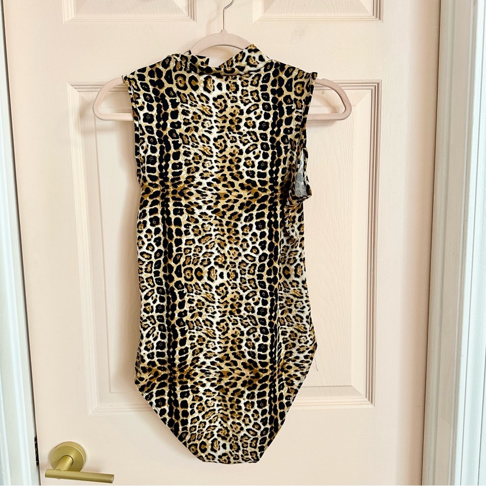 Leopard print mango pop bodysuit - Picture 3 of 4